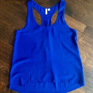 ❌SOLD❌Frenchi Blue Racerback Tank Top